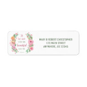 彼は万物を美しい教会に作った3:11 ラベル (正面)