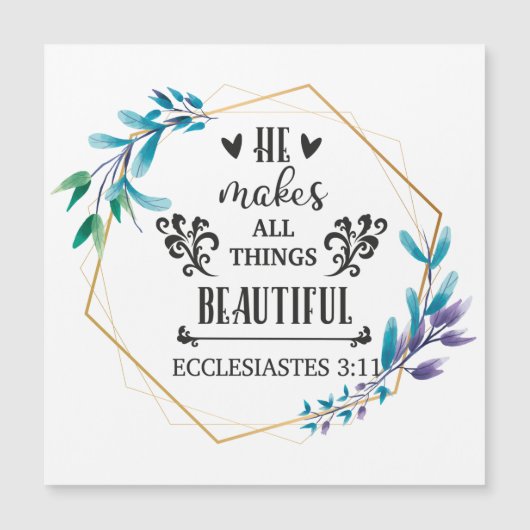 彼は万物を美しくする (正面)