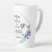 彼は万物を美しくする カフェラテマグ (右アングル)