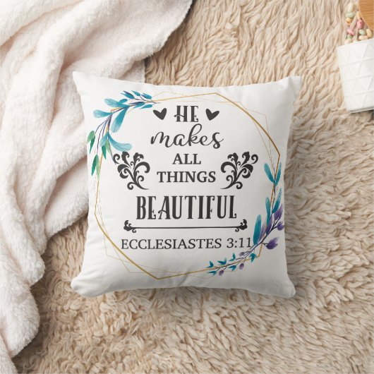 彼は万物を美しくする クッション (ブランケット)