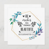 彼は万物を美しくする サンキューカード (正面/裏面)