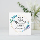 彼は万物を美しくする サンキューカード (スタンド正面)