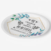 彼は万物を美しくする ペーパープレート (アングル)