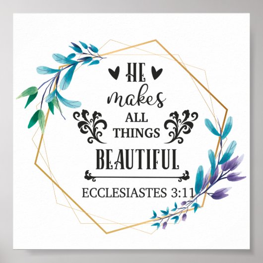 彼は万物を美しくする ポスター (正面)