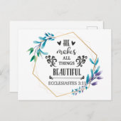 彼は万物を美しくする ポストカード (正面/裏面)