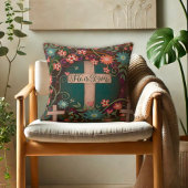 彼は三つの十字架のフローライースターを起こかわいらししている クッション