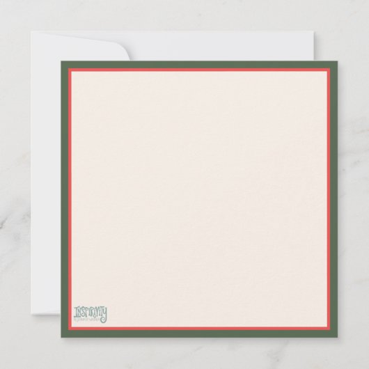 彼は三つの十字架のフローライースターを起こかわいらししている ノートカード (裏面)