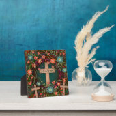 彼は三つの十字架の信仰のインスピレーションかわいらしを生み出した フォトプラーク (インサイチュ)