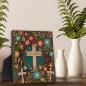 彼は三つの十字架の信仰のインスピレーションかわいらしを生み出した フォトプラーク