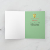 彼は上がったハレルヤ聖歌、宗教イースターカードです シーズンカード (内部)