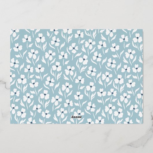 彼は上昇しているゴールドフォイルのスクリプト写真イースターカード 箔シーズンカード (裏面)