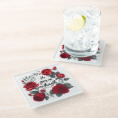 彼は与え新しい力だ ガラスコースター (アングル)