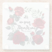 彼は与え新しい力だ ガラスコースター (裏面)