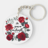 彼は与え新しい力だ キーホルダー (裏面)