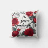 彼は与え新しい力だ クッション (正面)