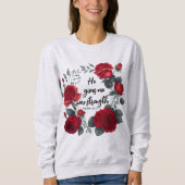 彼は与え新しい力だ スウェットシャツ (正面)