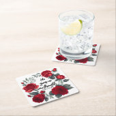 彼は与え新しい力だ スクエアペーパーコースター (インサイチュ)