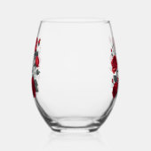 彼は与え新しい力だ ステムなしワイングラス (左)