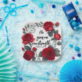 彼は与え新しい力だ ペーパープレート (パーティー)