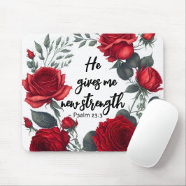 彼は与え新しい力だ マウスパッド