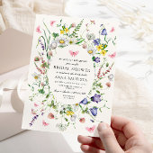 彼は与え私の蝶かわいらしフローラブライダルショウ 招待状