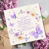 彼は与え私の蝶の水色のブライダルシャワー 招待状