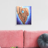 彼は世得界全体の人間だ。 キャンバスプリント (インサイチュ (リビング))