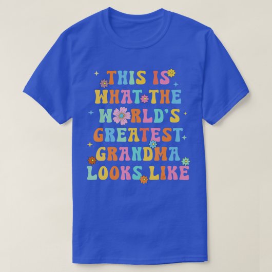 彼は世界一のおばあちゃんにそっくりだ Tシャツ (デザイン正面)