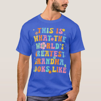 彼は世界一のおばあちゃんにそっくりだ Tシャツ