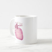 彼は人間のハートの永遠を植えました コーヒーマグカップ (正面左)