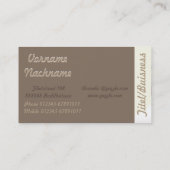 彼は仏の有能な…引用文です 名刺 (裏面)