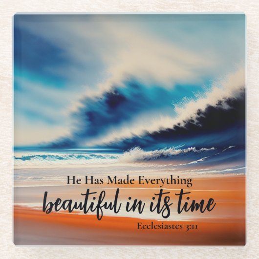 彼は何でも美しいガラスのコースターを作った ガラスコースター (正面)