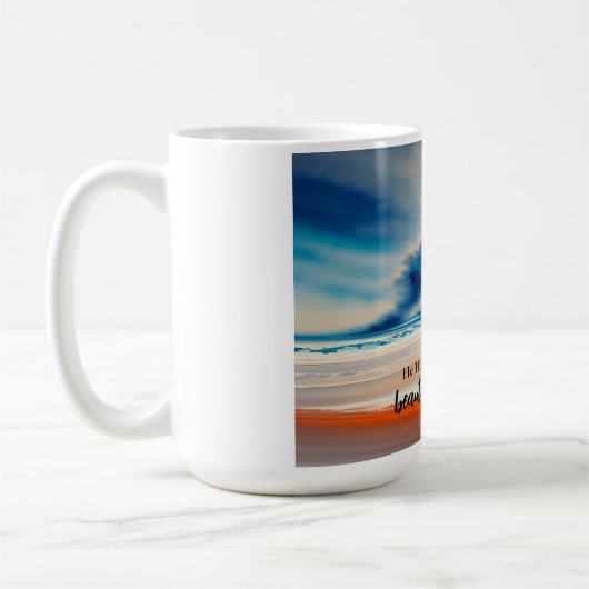 彼は何でも美しいコーヒーマグを作った コーヒーマグカップ (左)