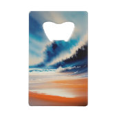 彼は何でも美しいボトルを開いた クレジットカード栓抜き (裏面)