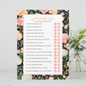 彼は何と言ったか新郎ブライダルシャワーゲーム 招待状 (スタンド正面)