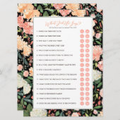 彼は何と言ったか新郎ブライダルシャワーゲーム 招待状 (正面/裏面)