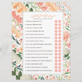 彼は何と言ったか新郎ブライダルシャワーゲーム 招待状 (正面/裏面)