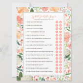 彼は何と言ったか新郎ブライダルシャワーゲーム 招待状 (正面)