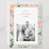 彼は何と言ったか新郎ブライダルシャワーゲーム 招待状 (裏面)