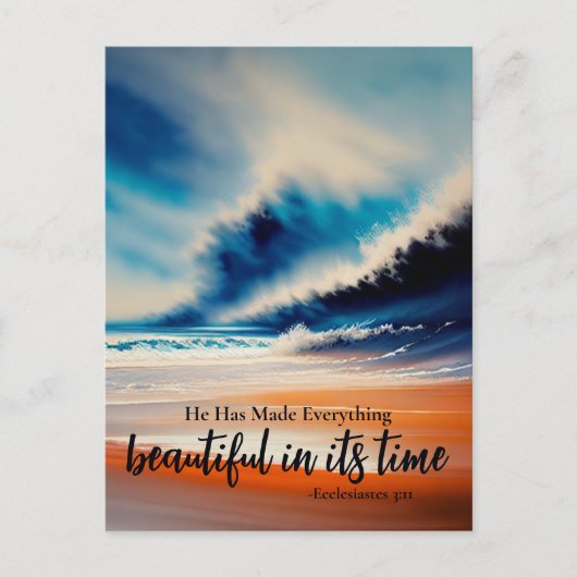 彼は何もかも美しいポストカードを作った ポストカード (正面)