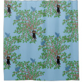 彼は何をしている シャワーカーテン (正面)