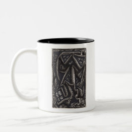 彼は何を…ハート? ツートーンマグカップ