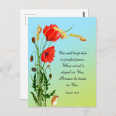 彼は保全く安らかに保つ ポストカード (正面/裏面)