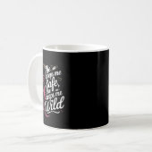 彼は保私の安全な彼女は私のオ保フの芸術愛好家クープ コーヒーマグカップ (正面左)