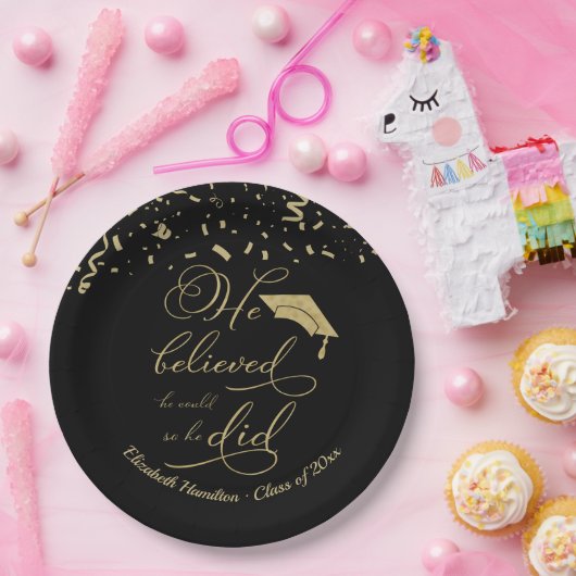 彼は信じ思う通りにパーティーを卒業した ペーパープレート (パーティー)