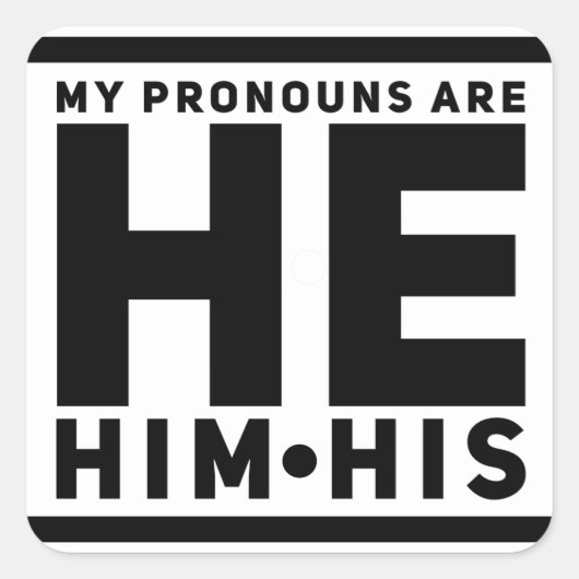 彼は僕の代名詞だ スクエアシール (正面)