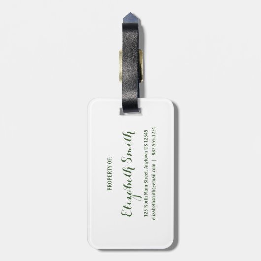 彼は全てを美しい教会に3時11分に作った ラゲッジタグ (裏面縦)