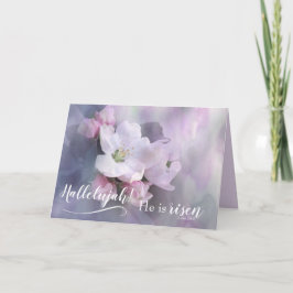 彼は出世した | ルカ24:6イースターカード カード