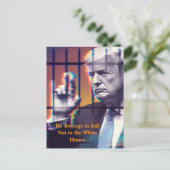 彼は刑務所のバーの後ろに刑務所の華麗な芸術に属している ポストカード (スタンド正面)