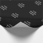 彼は包装紙陽気な婚約パーティの賛成しました ラッピングペーパー (角)